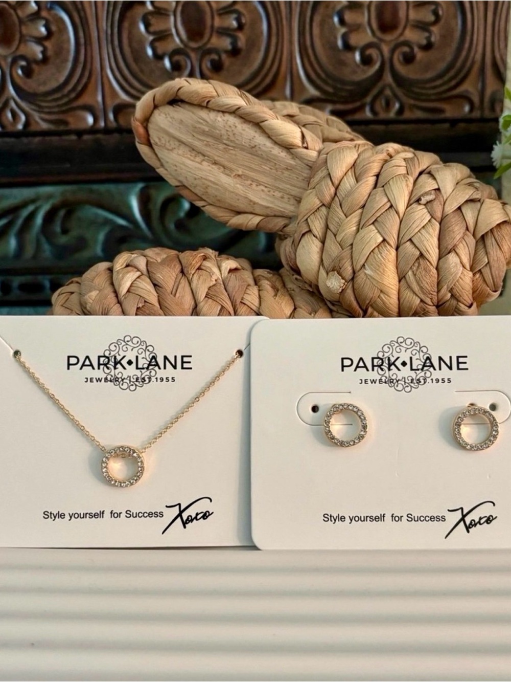 Park Lane “Roo” Earrings & Necklace Set - Gold